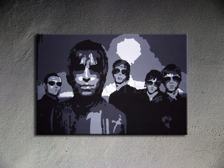Malovaný POP ART obraz na stěnu Oasis