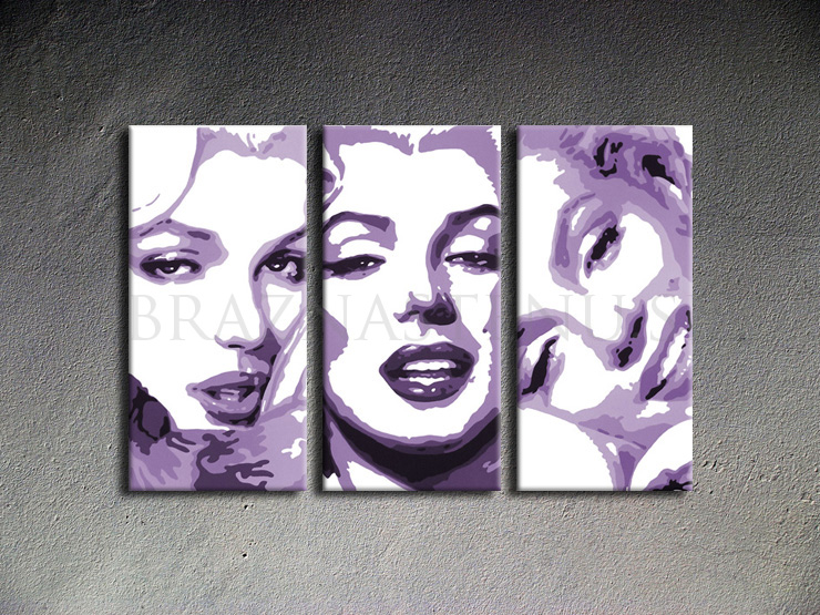 Malovaný POP ART obraz na stěnu Marilyn MONROE 