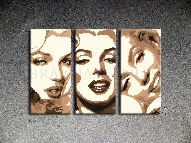 Malovaný POP ART obraz na stěnu Marilyn MONROE 