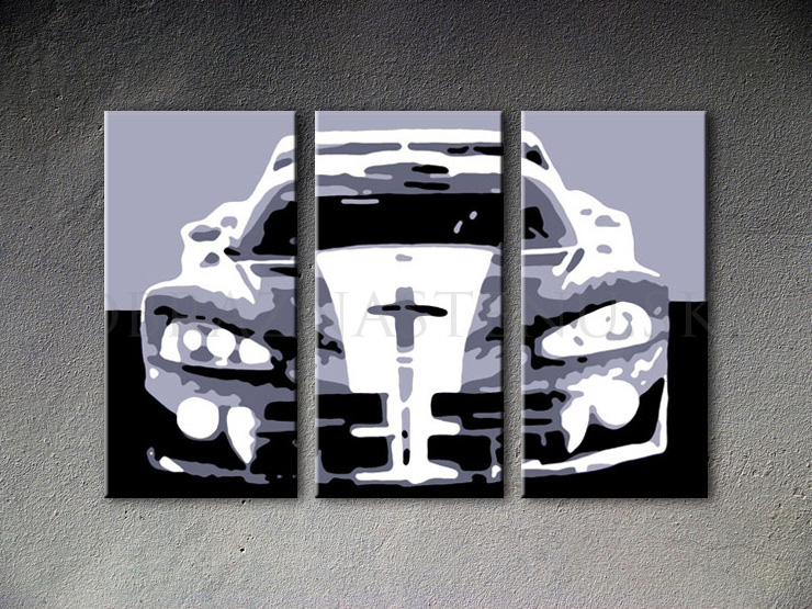 Malovaný POP ART obraz na stěnu Dodge Viper GTS 