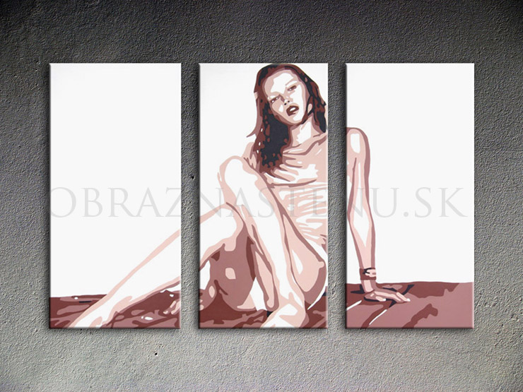 Malovaný POP ART obraz na stěnu Kate Moss 