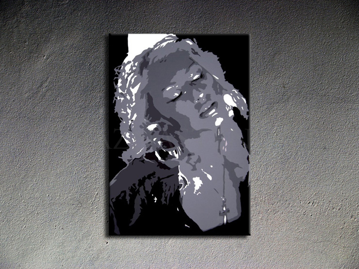 Malovaný POP ART obraz na stěnu Christina Aguilera