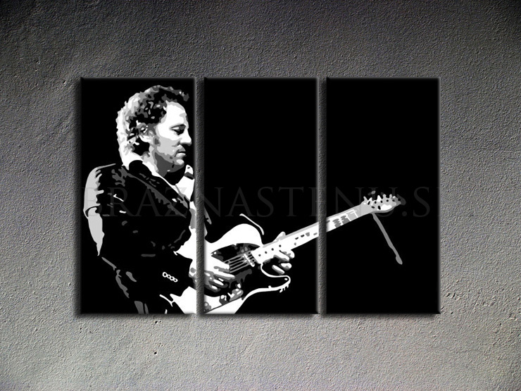 Malovaný POP ART obraz na stěnu Bruce Springsteen