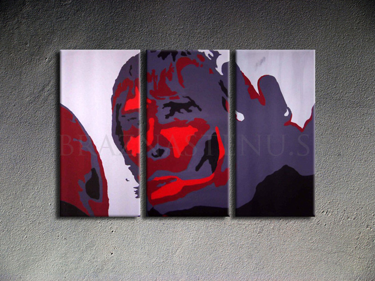 Malovaný POP ART obraz na stěnu Ian Brown 