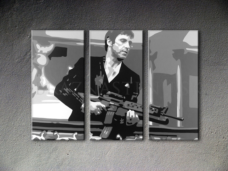 Malovaný POP ART obraz na stěnu AL PACINO