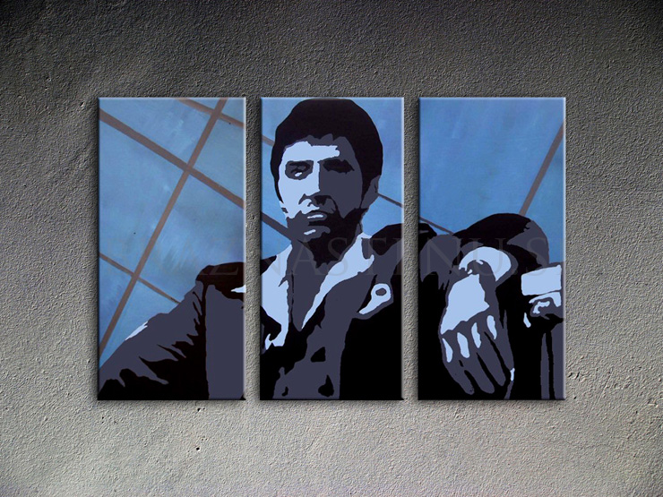 Malovaný POP ART obraz na stěnu AL PACINO