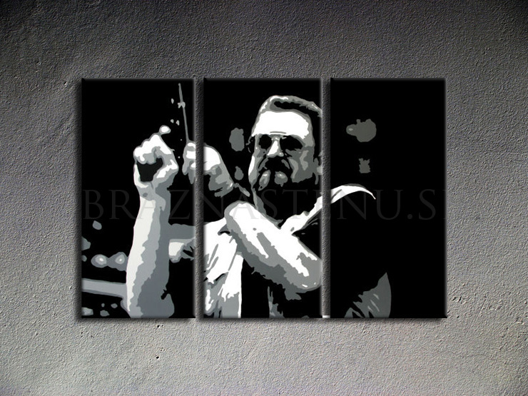 Malovaný POP ART obraz na stěnu Big Lebowski