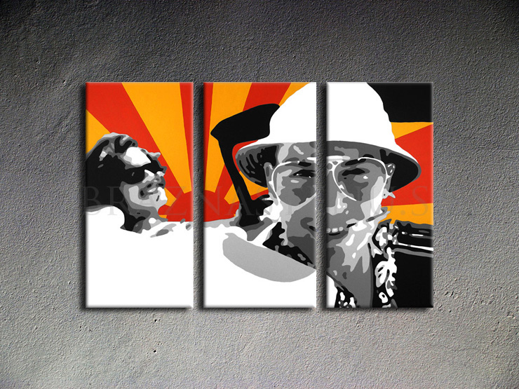 Malovaný POP ART obraz na stěnu Fear and Loathing in Las Vegas 