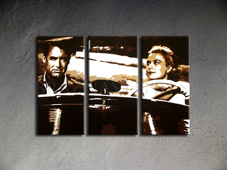 Malovaný POP ART obraz na stěnu James Bond