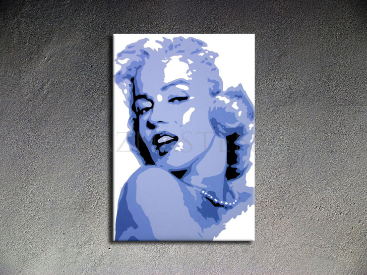 Malovaný POP ART obraz na stěnu Marilyn Monroe