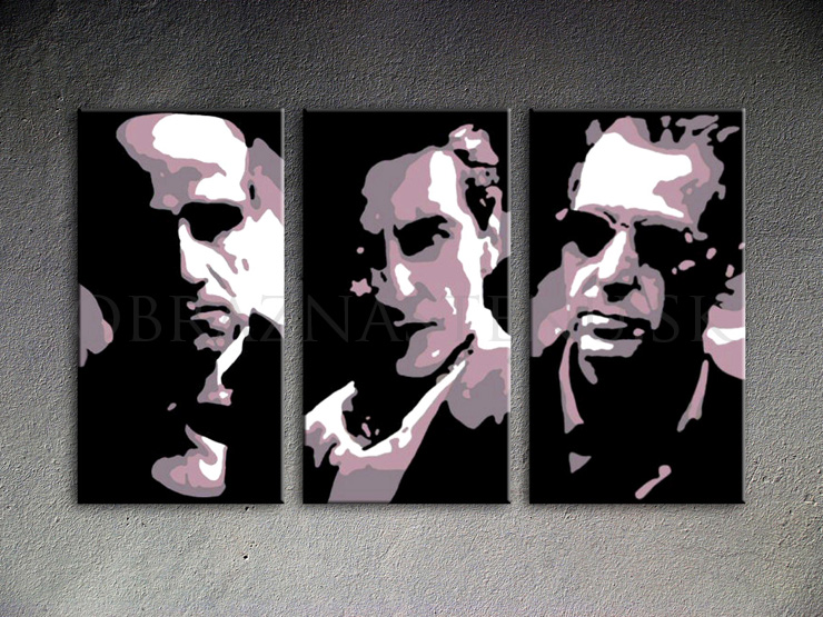 Malovaný POP ART obraz na stěnu GODFATHER 