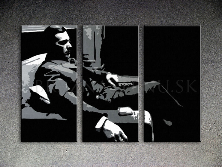 Malovaný POP ART obraz na stěnu GODFATHER 