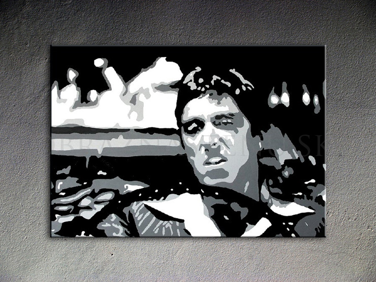 Malovaný POP ART obraz na stěnu AL PACINO