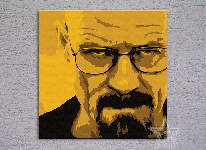 Malovaný POP ART obraz na stěnu BREAKING BAD