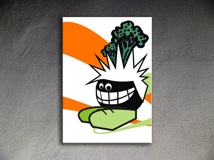 Malovaný POP ART obraz na stěnu FUNNY
