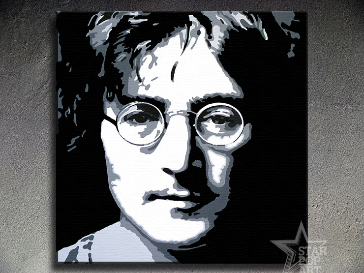 Malovaný POP ART obraz na stěnu John Lennon