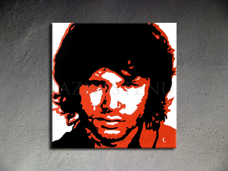 Malovaný POP ART obraz na stěnu Jim Morrison 1 dielny